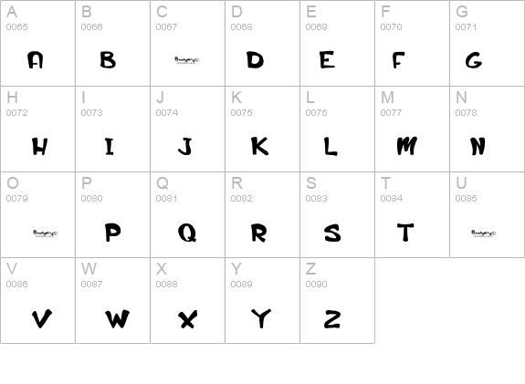 Badgery details - Free Fonts at FontZone.net