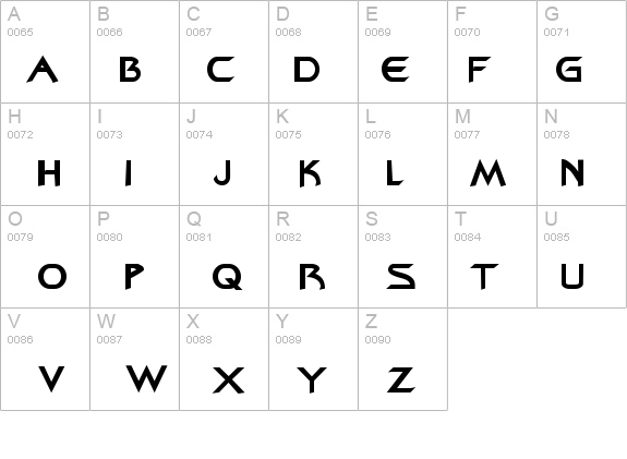 Bajoran Regular details - Free Fonts at FontZone.net