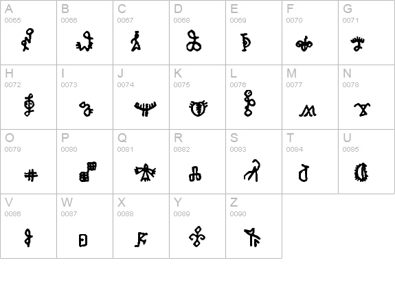 Bamum Symbols 1 details - Free Fonts at FontZone.net