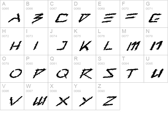 Barbed Type details - Free Fonts at FontZone.net