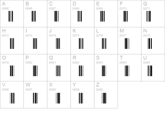 Barcoder Normal details - Free Fonts at FontZone.net