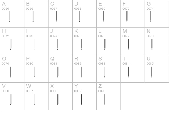 Barcoding details - Free Fonts at FontZone.net