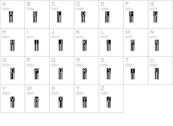 BarMKode-Inverse details - Free Fonts at FontZone.net