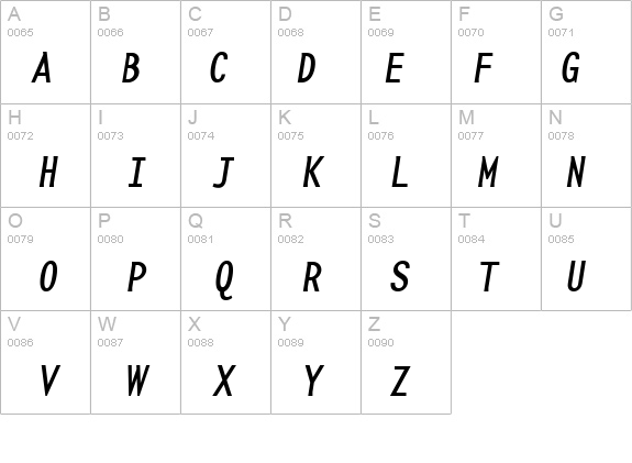 BaseMonoNarrowRegItalic details - Free Fonts at FontZone.net