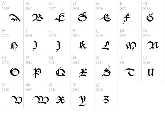 Bastarda-K details - Free Fonts at FontZone.net