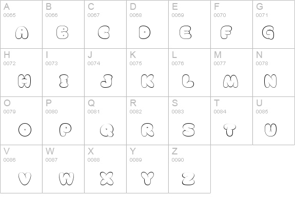 Beanbag details - Free Fonts at FontZone.net