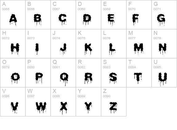 Beurk details - Free Fonts at FontZone.net