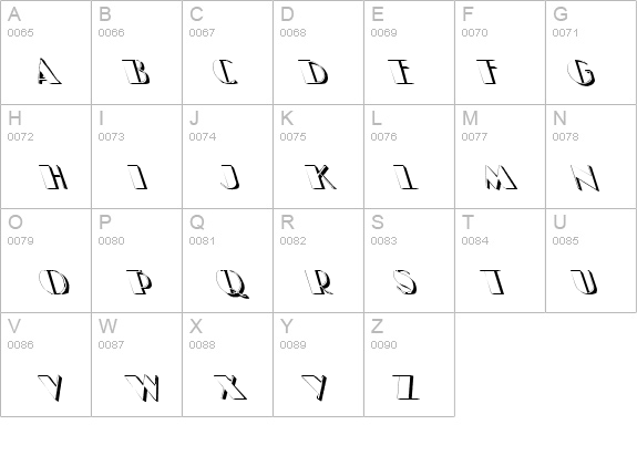 BIGCSHAD Lefty details - Free Fonts at FontZone.net