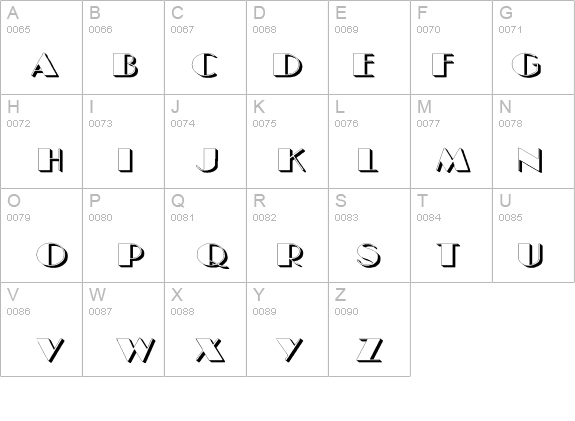 BIGCSHAD-Normal Wide details - Free Fonts at FontZone.net