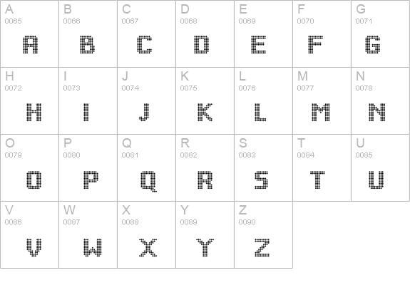 BigSquareDots details - Free Fonts at FontZone.net