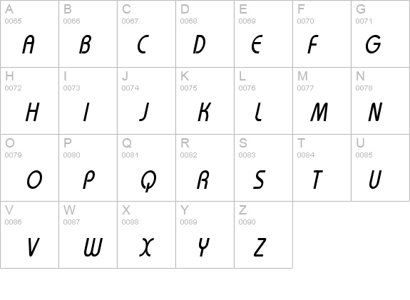 Bimini-Condensed Italic details - Free Fonts at FontZone.net