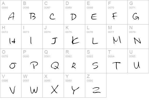 BinghamsHand Regular details - Free Fonts at FontZone.net