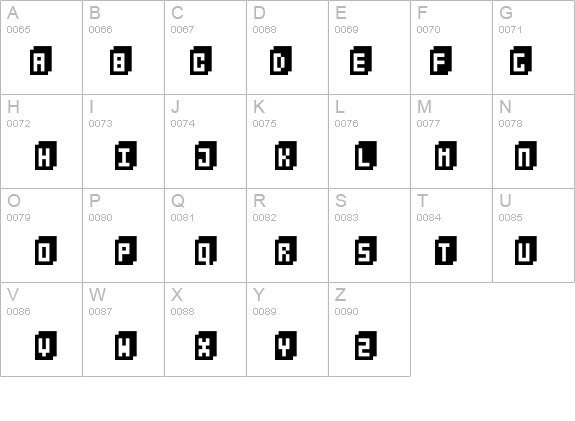 BitCube details - Free Fonts at FontZone.net