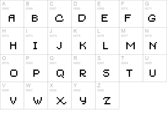Blau 7pt details - Free Fonts at FontZone.net