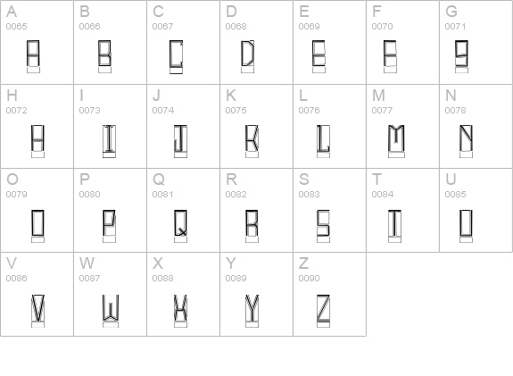 BlockTitling Outline details - Free Fonts at FontZone.net