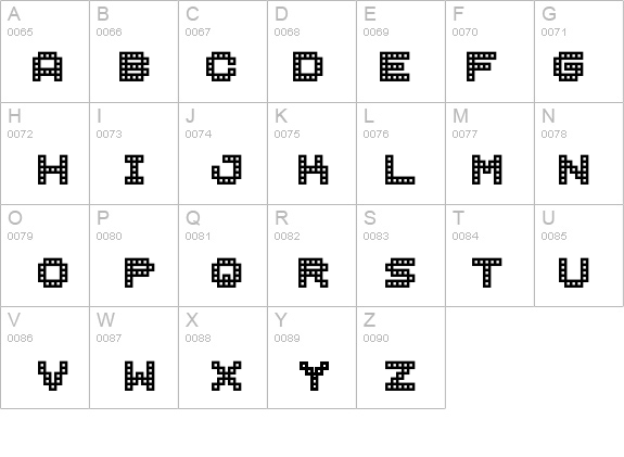 BM block A15 details - Free Fonts at FontZone.net