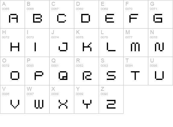 BM space A9 details - Free Fonts at FontZone.net