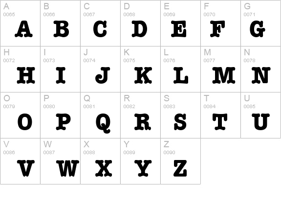 BocciText13 Regular details - Free Fonts at FontZone.net