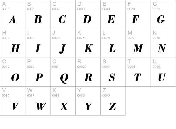 Bodoni CG ATT Bold Italic details - Free Fonts at FontZone.net