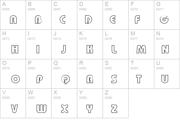 BordeauxBlackOutline Regular details - Free Fonts at FontZone.net