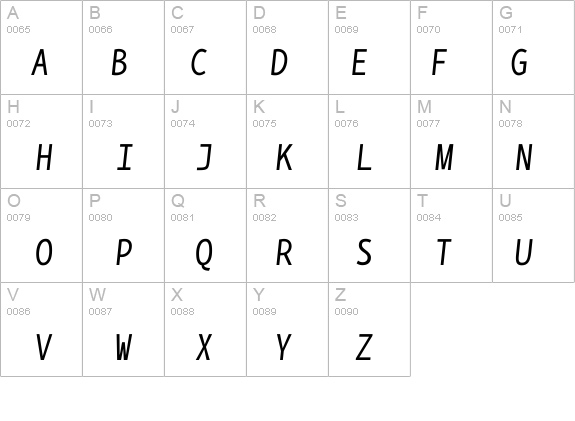 BPmono Italic details - Free Fonts at FontZone.net
