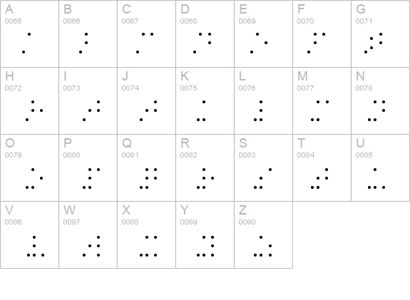 BrailleSH details - Free Fonts at FontZone.net