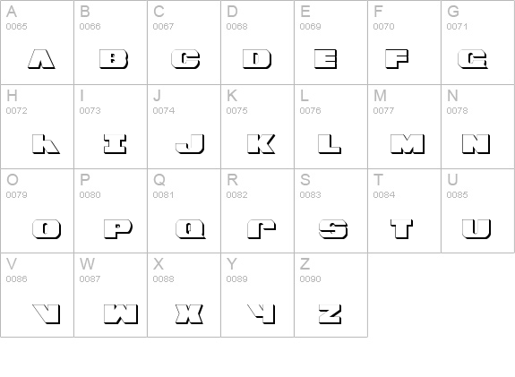 Bummer 3D details - Free Fonts at FontZone.net