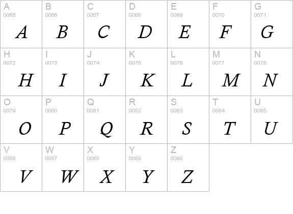 Calisto MT Italic details - Free Fonts at FontZone.net