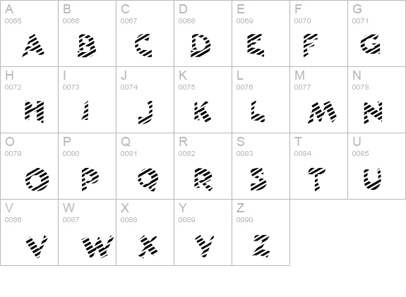 Cane-Striped Normal details - Free Fonts at FontZone.net