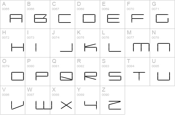 Capacitor regular details - Free Fonts at FontZone.net