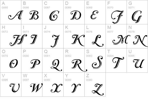 Caslon Calligraphic Initials details - Free Fonts at FontZone.net