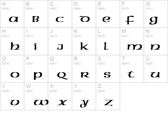 celtic font microsoft word
