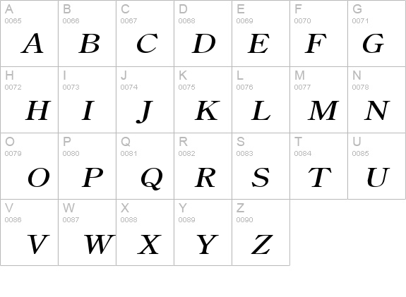 Cento Italic details - Free Fonts at FontZone.net