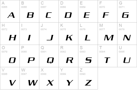 Chaney-Extended Italic details - Free Fonts at FontZone.net
