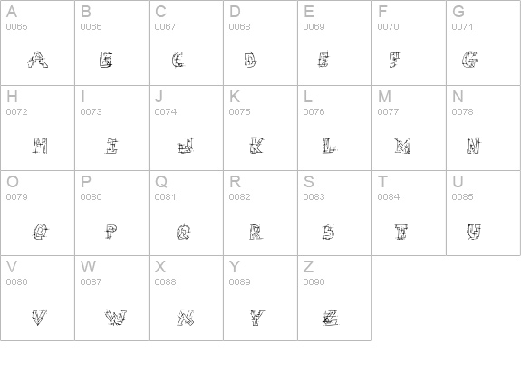 Chaotic Circuit Regular details - Free Fonts at FontZone.net