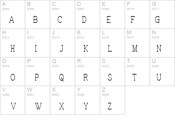 Charrington Narrow details - Free Fonts at FontZone.net