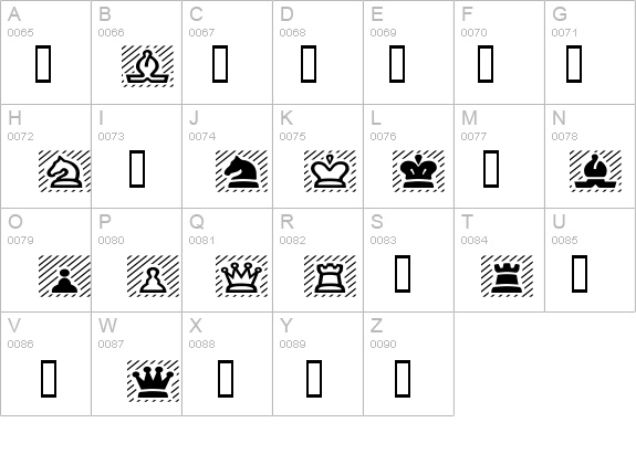 ChessPiece Wide details - Free Fonts at FontZone.net