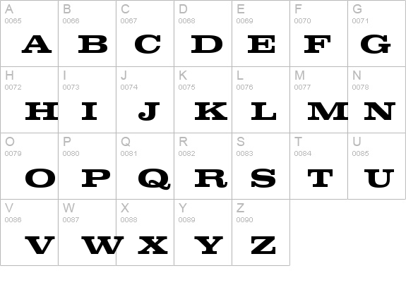 Clarendon Extended Bold details - Free Fonts at FontZone.net