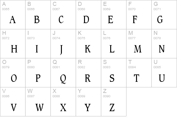 Clayton-Condensed Normal details - Free Fonts at FontZone.net