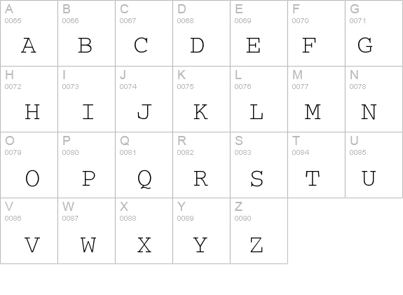 Courier-a details - Free Fonts at FontZone.net