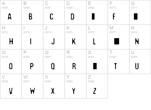 Crack  DEMO details - Free Fonts at FontZone.net