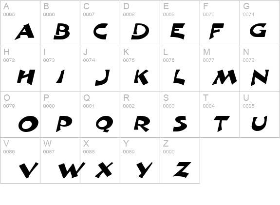 Crane-Extended Italic details - Free Fonts at FontZone.net