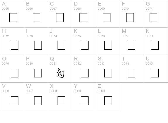 Cyprian details - Free Fonts at FontZone.net