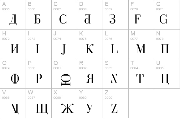 free font cyrillic characters