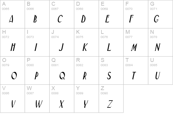Deco-Condensed Italic details - Free Fonts at FontZone.net