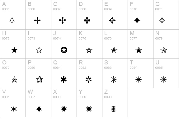 Dingbats2 details - Free Fonts at FontZone.net