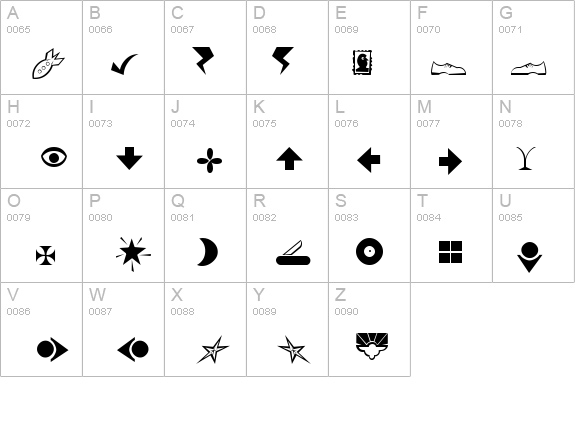 Dingbats4 details - Free Fonts at FontZone.net