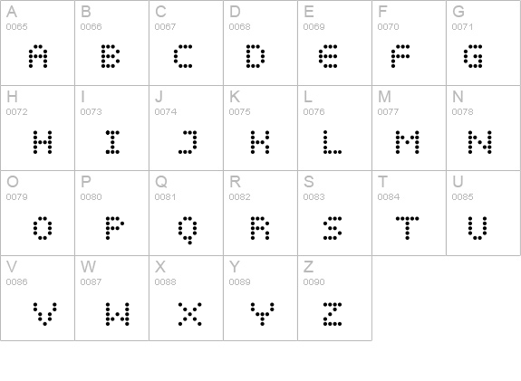 Display Dots details - Free Fonts at FontZone.net