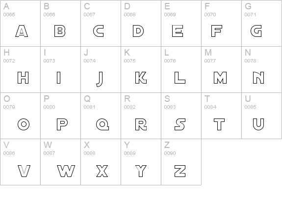 Distant Galaxy Outline details - Free Fonts at FontZone.net