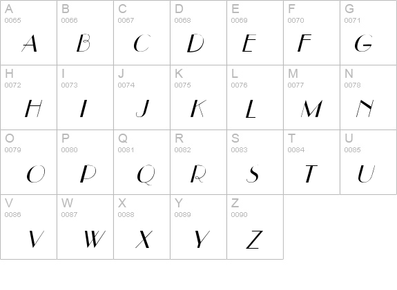 East Side Italic details - Free Fonts at FontZone.net